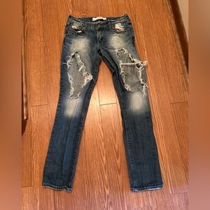 💜 Abercrombie and Fitch Distressed Jeans- 2